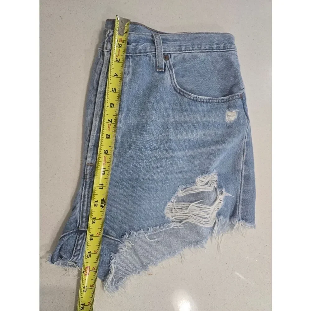 Light Blue Distressed Denim Women's Shorts. Great Condition.